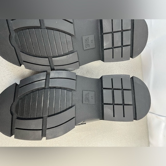 Zara Womens Black Chunky Platform Loafers  Slip On Shoes Size 43 Us 11 - Picture 9 of 12